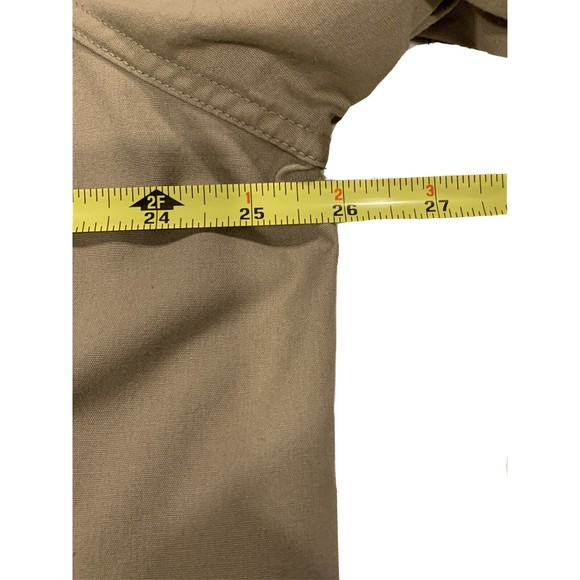 Woolrich Vintage Men Khaki Full‎ Zip Barn Bomber Outdoor Jacket Coat Sz 46 (XL) - Picture 9 of 11